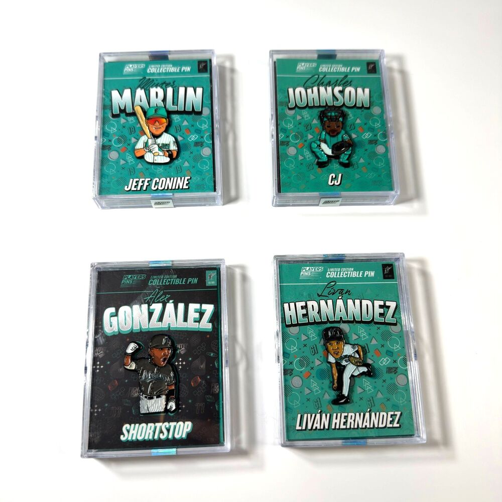 Florida Miami Marlins Legends Limited Edition Collectible Pins Charles Johnson